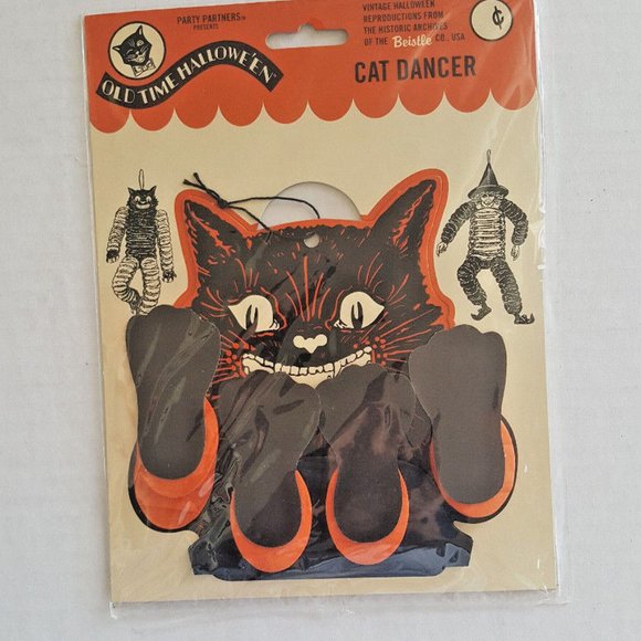HALLOWEEN CAT Dancer Hanging Decoration NEW - Picture 3 of 4